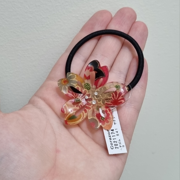 Japanese hair tie and origami earrings - Picture 5 of 6